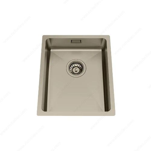 Richelieu WEBSO1258404 Trendline EST-330 Accessible Stainless Steel Sink - 370x440x120 mm