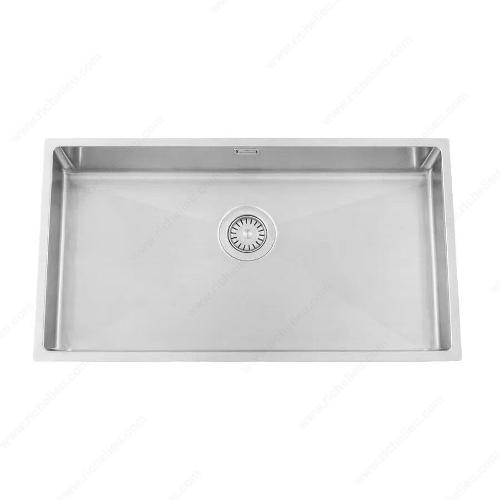 Richelieu WEBSO1258417 Trendline EST-700 Stainless Steel Sink - Accessible Design, 740x440x120mm