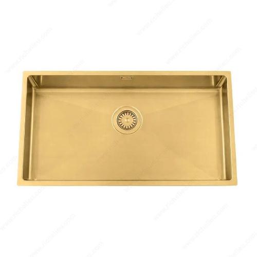 Richelieu WEBSO1258419 Trendline EST-700 Stainless Steel Sink - Accessible Design, 740x440x120mm