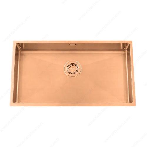Richelieu WEBSO1258420 Trendline EST-700 Accessible Stainless Steel Sink, 740x440x120 mm