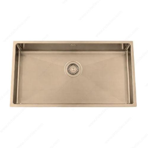 Richelieu WEBSO1258421 Trendline EST-700 Stainless Steel Sink - Accessible Design, 740x440x120 mm
