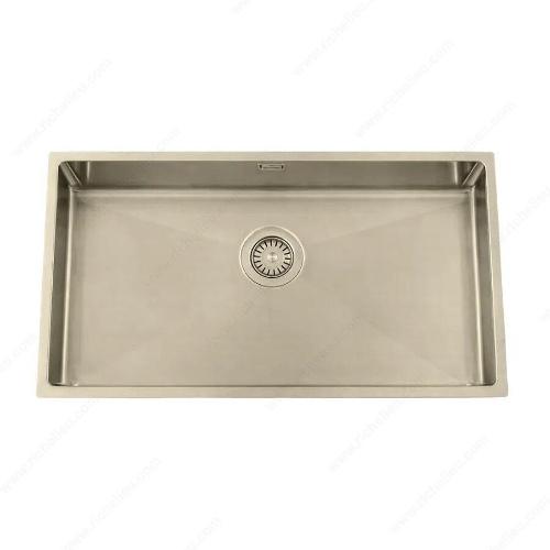 Richelieu WEBSO1258422 Trendline EST-700 Stainless Steel Sink - Accessible Design, 740x440x120 mm