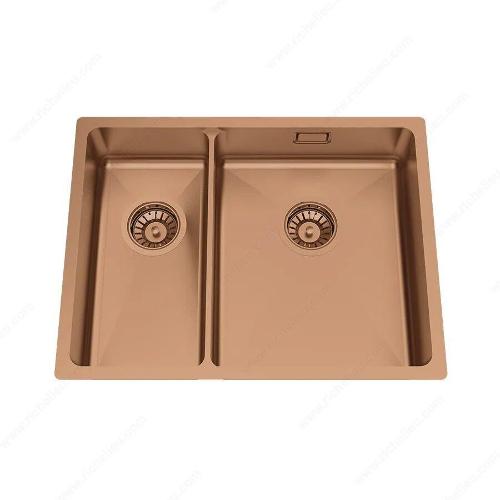 Richelieu WEBSO1258426 Trendline EST-53KH Stainless Steel Sink - Accessible Design, 578x440x120 mm