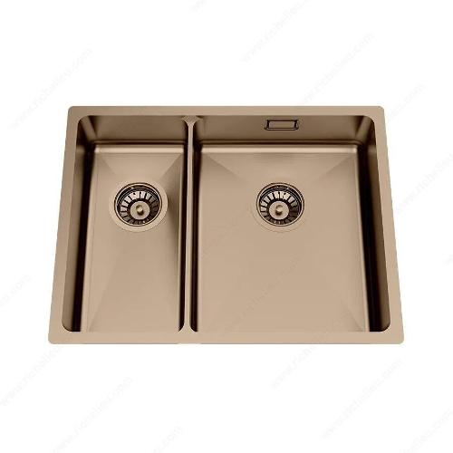 Richelieu WEBSO1258427 Trendline EST-53KH Stainless Steel Sink - Accessible Design, 578x440x120mm