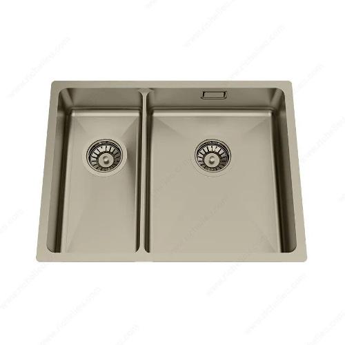 Richelieu WEBSO1258428 Trendline EST-53KH Stainless Steel Sink - Accessible Design, 578x440x120 mm