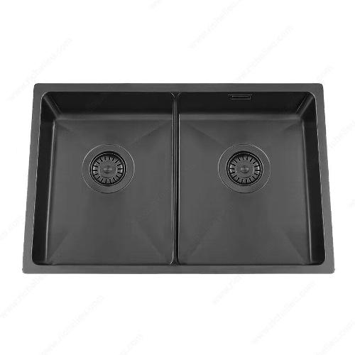 Richelieu WEBSO1258430 Trendline EST-80K Stainless Steel Sink - Accessible Design, 728x440x120mm