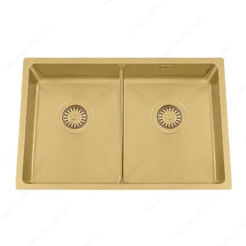 Richelieu WEBSO1258431 Trendline EST-80K Stainless Steel Sink - Accessible Design, 728x440x120 mm