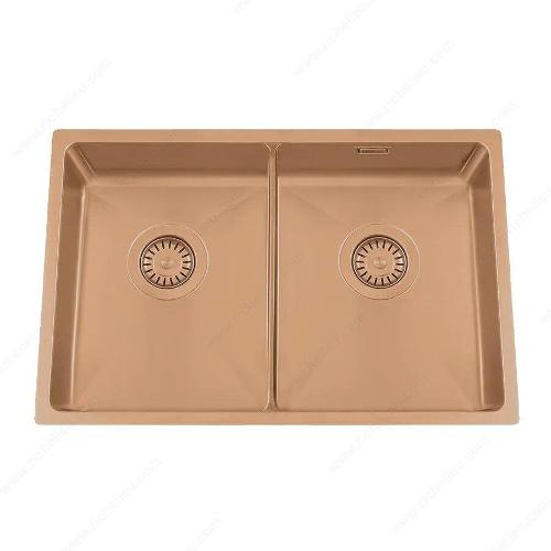 Richelieu WEBSO1258432 Trendline EST-80K Stainless Steel Sink - Accessible Design, 728x440x120mm