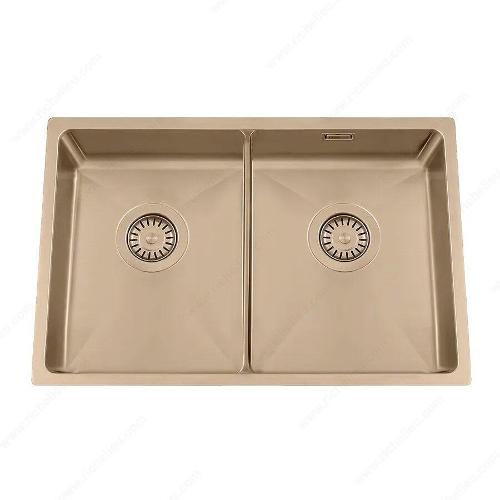 Richelieu WEBSO1258433 Trendline EST-80K Stainless Steel Sink - Accessible Design, 728x440x120mm