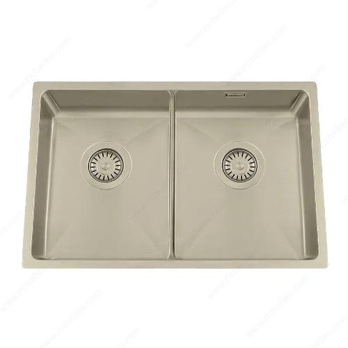 Richelieu WEBSO1258434 Trendline EST-80K Stainless Steel Sink - Accessible Design, 728x440x120 mm