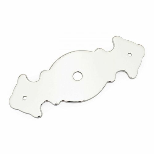 RKI BP-1790-PN Polished Nickel Decorative Knob Backplate with One Hole