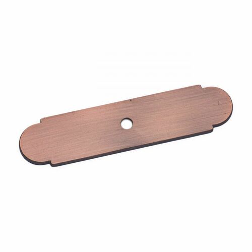 RKI BP-7819-DC Distressed Copper Small Knob Backplate with One Hole