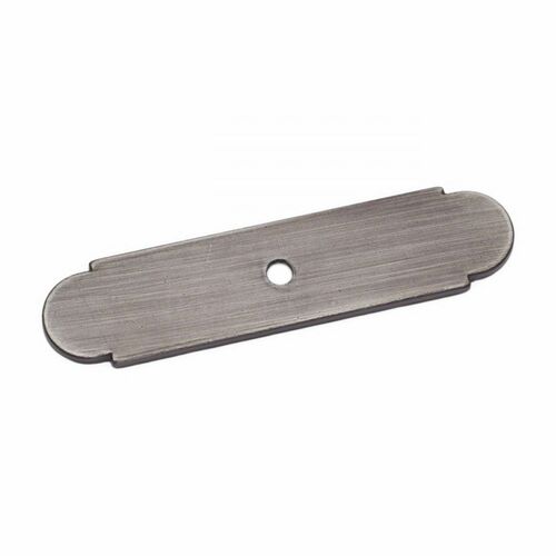 RKI BP-7819-DN Distressed Nickel Small Knob Backplate with One Hole
