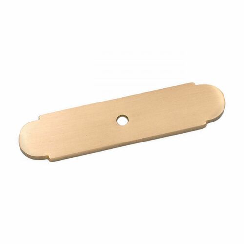 RKI BP-7819-SB Satin Brass Small Knob Backplate with One Hole