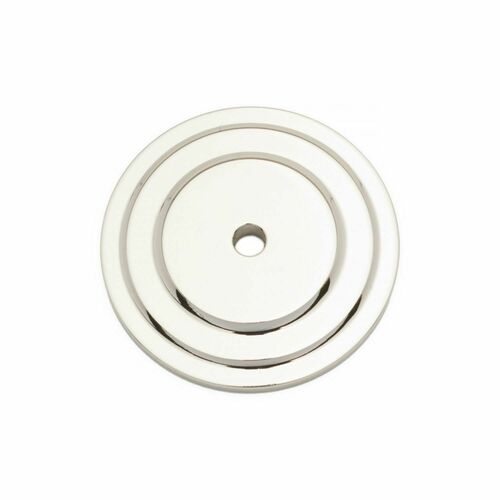 RKI BP-7821-PN Polished Nickel Single Hole Knob Backplate