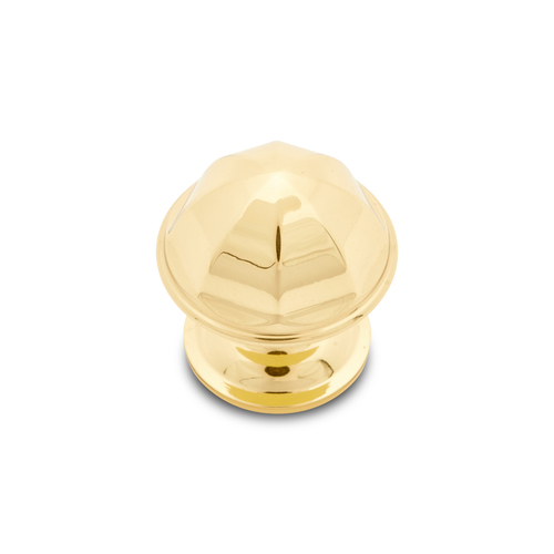 RKI CK-192-B Polished Brass Contoured Dome Knob