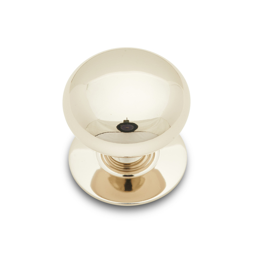 RKI CK-3216-PN Detachable Back Plate Plain Knob - Polished Nickel