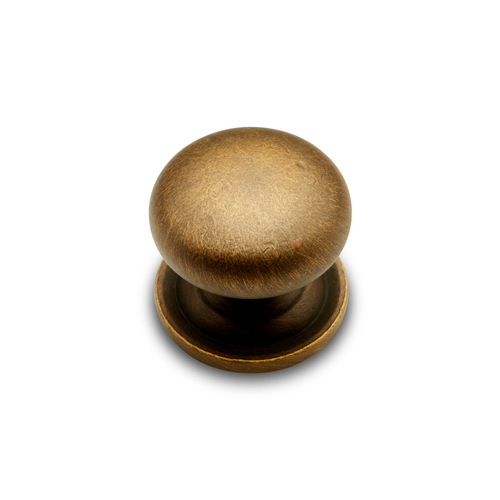 RKI CK-3217-ATAE Antique English Solid Plain Knob with Backplate