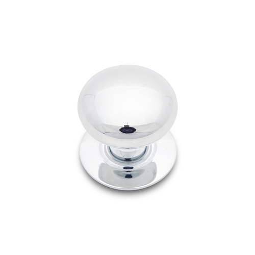 RKI CK-3217-C Chrome Plain Knob with Detachable Back Plate