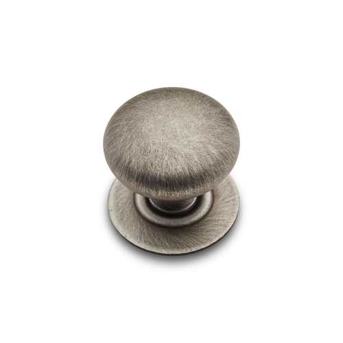 RKI CK-3217-DN Distressed Nickel Plain Knob with Detachable Back Plate