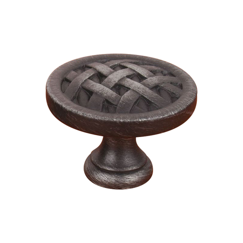 RKI CK-751-DN Cross-Hatched Distressed Nickel Knob