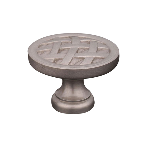 RKI CK-751-P Satin Nickel Cross-Hatched Knob