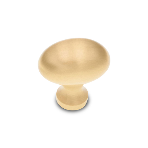 RKI CK-8215-SB Satin Brass Football Knob