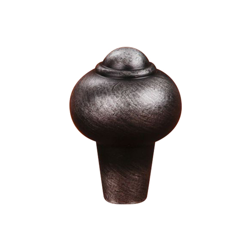 RKI CK-9306-DN Distressed Nickel Solid Round Knob with Tip