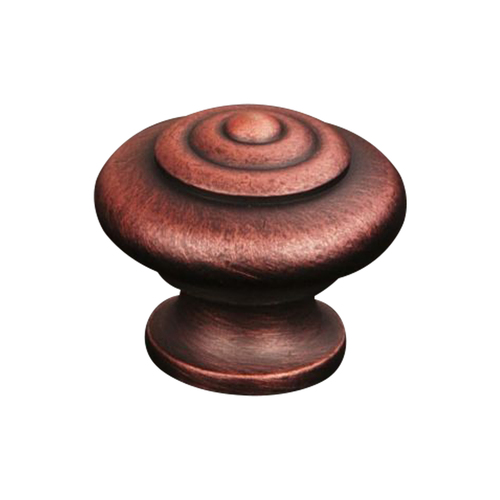 RKI CK-9307-DC Distressed Copper Solid Circle Top Knob
