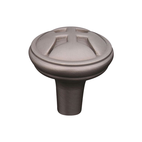 RKI CK-9314-P Satin Nickel Solid Four Petal Knob