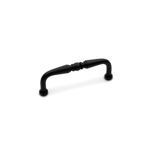 RKI CP-04-BL Black Decorative Curved Pull