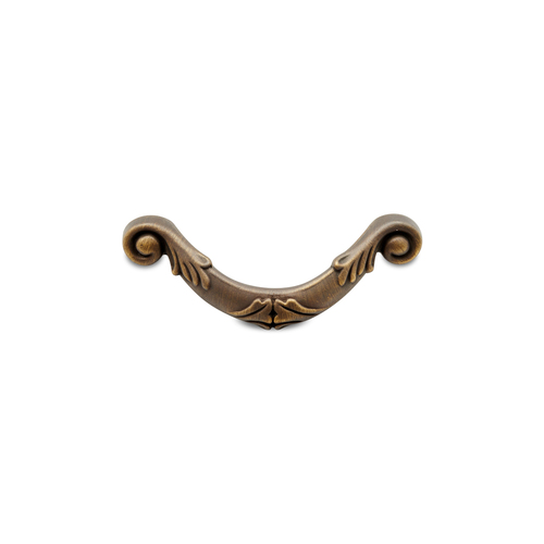 RKI CP-803-AE Ornate Curved Drop Pull - Antique English Finish