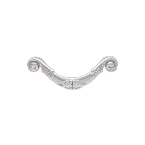 RKI CP-804-P Ornate Satin Nickel Curved Drop Pull