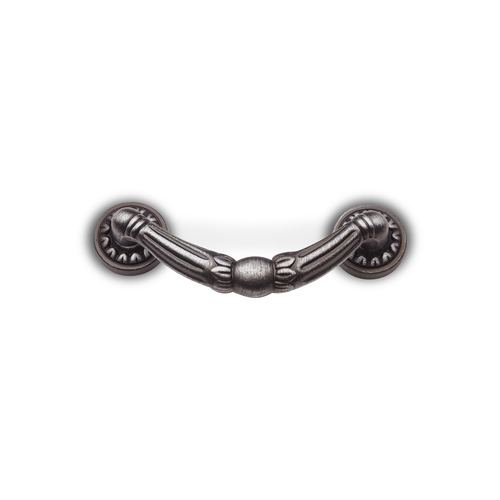 RKI CP-864-DN Ornate Petal Base Drop Pull in Distressed Nickel