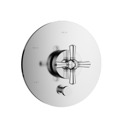 Santec 1035PF10-TM LYRA TRIM - Pressure Balanced Control with Diverter - Cross Handle