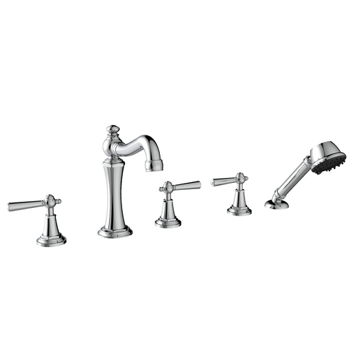 Santec 1055MP10-TM LYRA TRIM - Roman Tub Filler with Hand Shower - Lever Handle