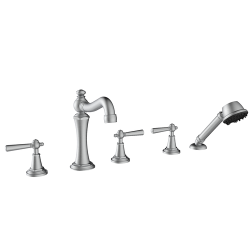 Santec 1055MP75-TM LYRA TRIM - Roman Tub Filler with Hand Shower - Lever Handle