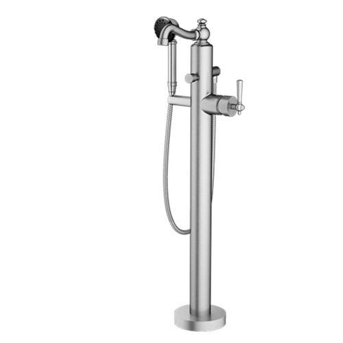 Santec 1094MP75-TM LYRA TRIM - Floor Mount Tub Filler with Hand Shower - Lever Handle