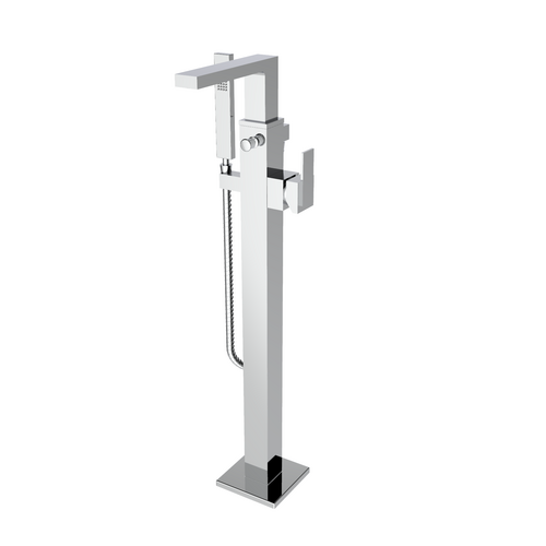 Santec 2494MD10-TM METRA TRIM - Floor Mount Tub Filler with Hand Shower
