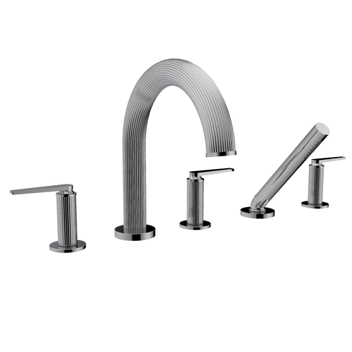 Santec 3455HO10-TM ATHENA TRIM - Roman Tub Filler with Hand Shower