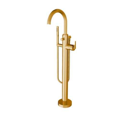 Santec 3494HO60-TM ATHENA TRIM - Floor Mount Tub Filler with Hand Shower