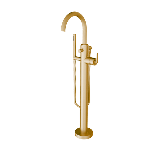 Santec 3494HO65-TM ATHENA TRIM - Floor Mount Tub Filler with Hand Shower