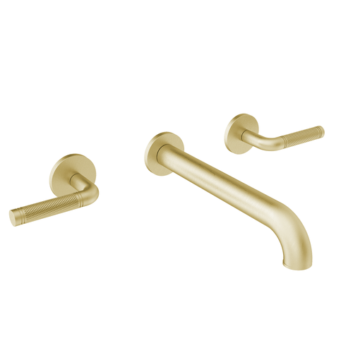 Santec 3929CK21-TM CIRC Wall Mount Widespread Lavatory - Knurl Handle