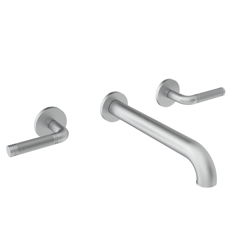 Santec 3929CK75-TM CIRC Wall Mount Widespread Lavatory - Knurl Handle