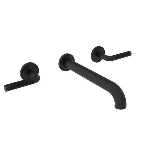 Santec 3929CK91-TM CIRC Wall Mount Widespread Lavatory - Knurl Handle
