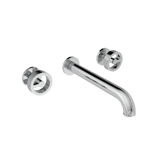 Santec 3929CS10-TM CIRC Wall Mount Widespread Lavatory - Wheel Handle