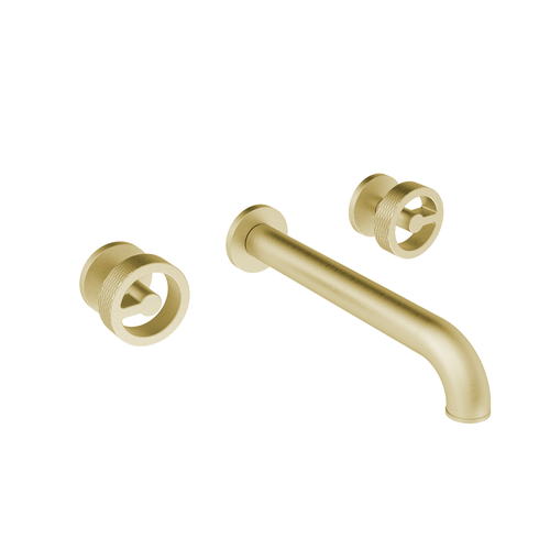 Santec 3929CS21-TM CIRC Wall Mount Widespread Lavatory - Wheel Handle