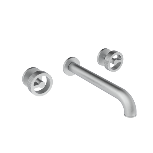 Santec 3929CS75-TM CIRC Wall Mount Widespread Lavatory - Wheel Handle