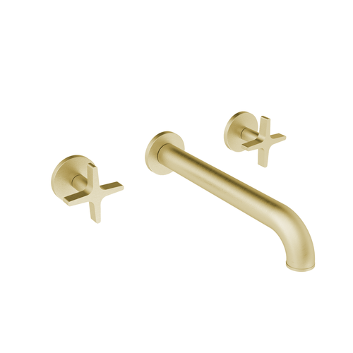Santec 3929CX21-TM CIRC Wall Mount Widespread Lavatory - Cross Handle