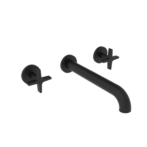 Santec 3929CX91-TM CIRC Wall Mount Widespread Lavatory - Cross Handle